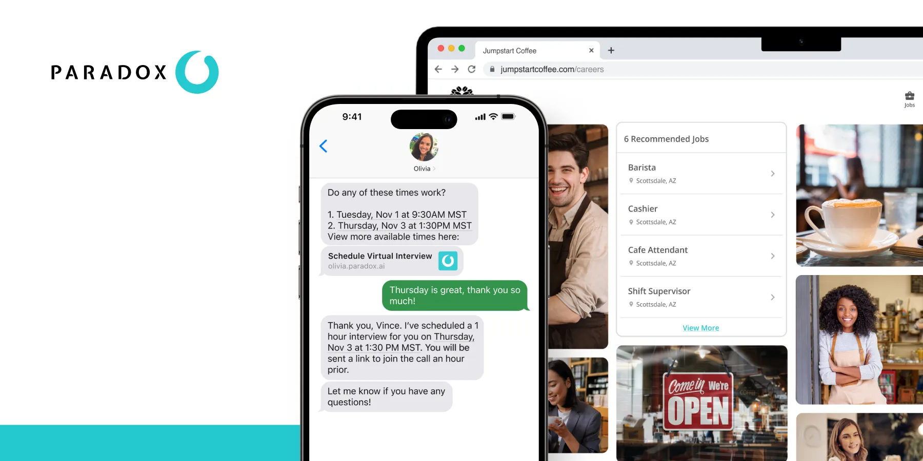 Conversational hiring software that gets work done for you — Paradox